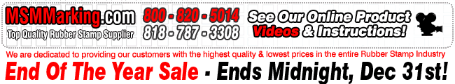 Watch online video of light-based stamp-making system.  No more engraving, noise, debris, or inky mess!  Browse all of our wholesale stamping supplies.