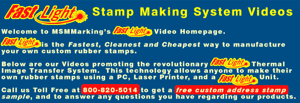 FastLight Video Header, and Free Custom Address Stamp Sample Offer