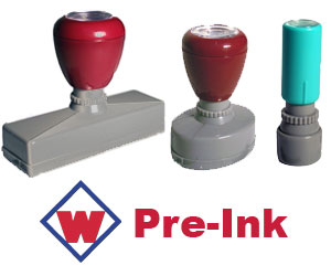W Pre-Ink Stamp Mounts & Components