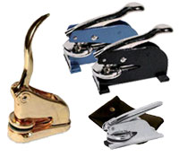 Embossers and Seals for Hand or Desk